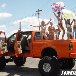 2000 F350 at the Bikini Car Wash!!