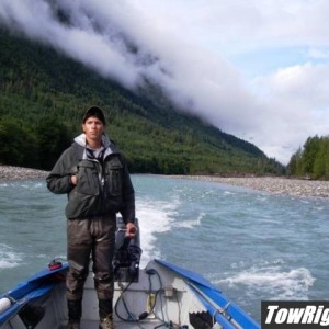 My son the Dean River  Guide